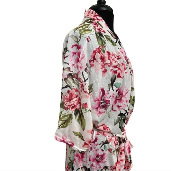 𝅺show Me Your Mumu Brie Floral Kimono Robe OS - Picture 6 of 11